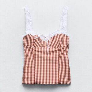 New Zara Gingham Top *viral*
